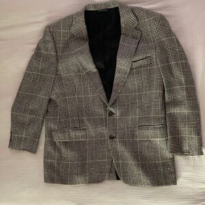 vintage burberrys plaid blazer, size XL